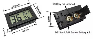 Mini Termo Hidrômetro  Sensor Digital LCD Display